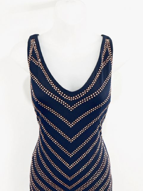 Carmen Marc Valvo Size Medium Navy Dress