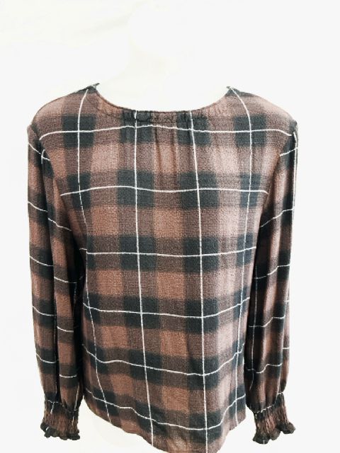 Cloth & Stone Size X-Large Brown Blouse
