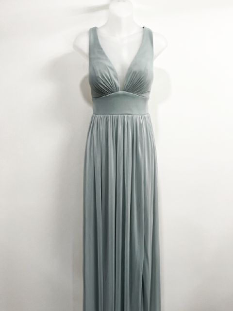 Azazie Size Medium Sage Dress