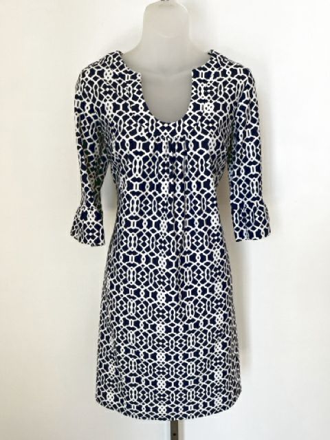 Jude Connally Size Medium Navy Dress