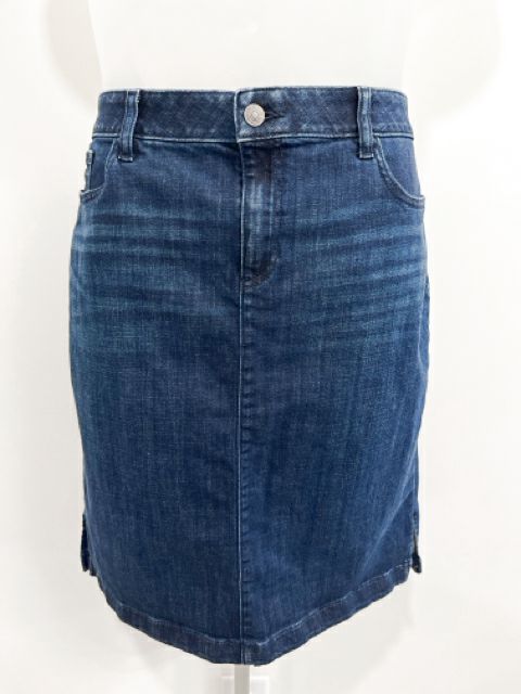 Chicos Size Large Denim Skirt