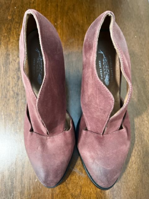 Free People Size 8 Burgundy Shoes