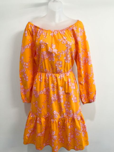 J Crew Size Medium Orange Dress