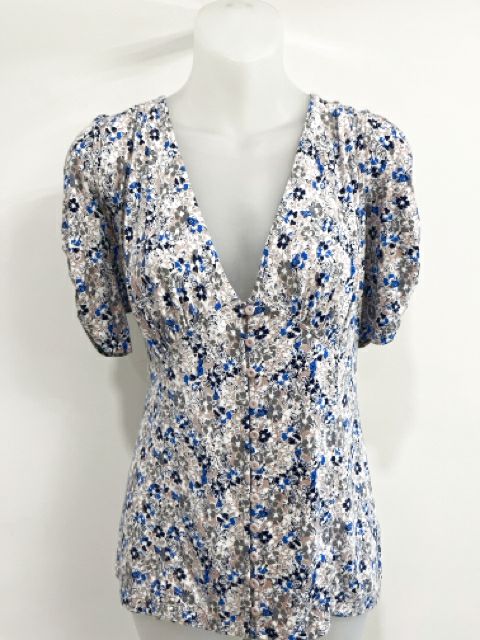 Free People Size Large Blue Top