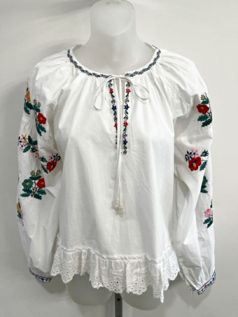 Love The Label Size Medium White Blouse