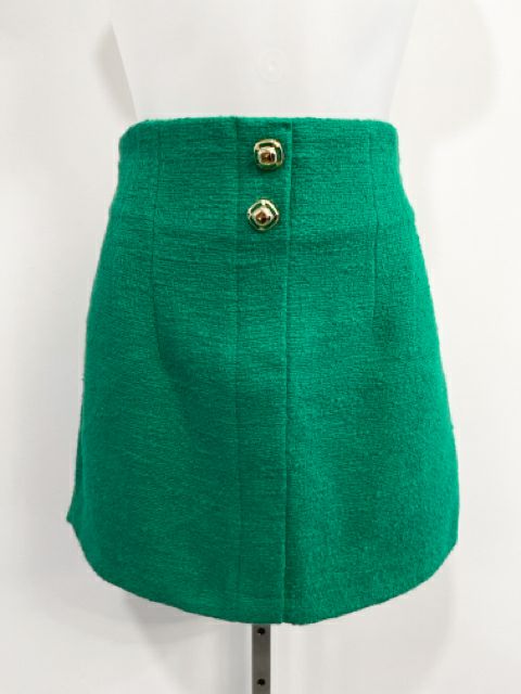 Zara Size Medium Green Skirt