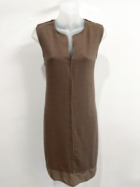 Carmen Marc Valvo Size Small Brown Dress
