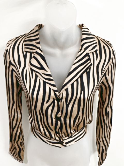 Pretty Little Things Size X-Small Animal print Blouse