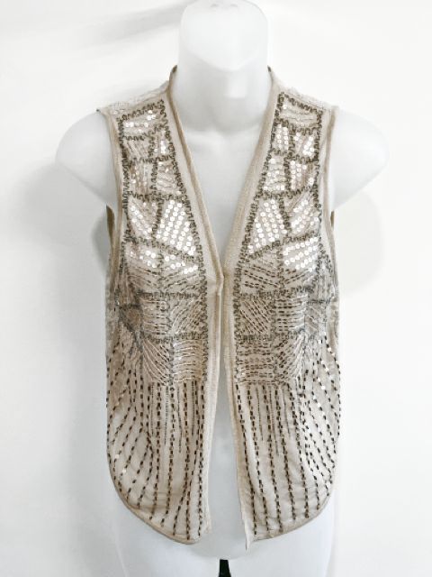 Chicos Size X-Small Nude Vest