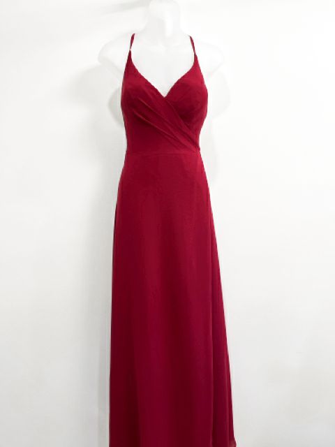 Azazie Size Medium Burgundy Dress