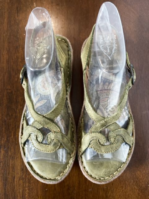 Born Size 6 Olive Shoes