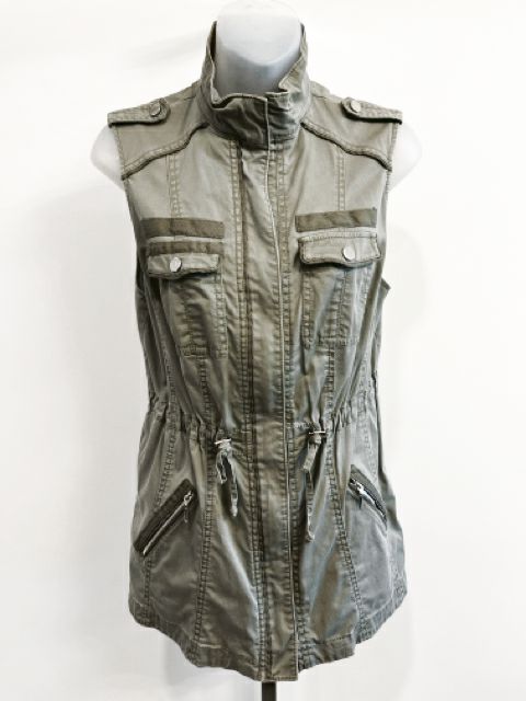 WhBlkM Size X-Small Olive Vest