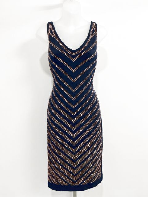 Carmen Marc Valvo Size Medium Navy Dress