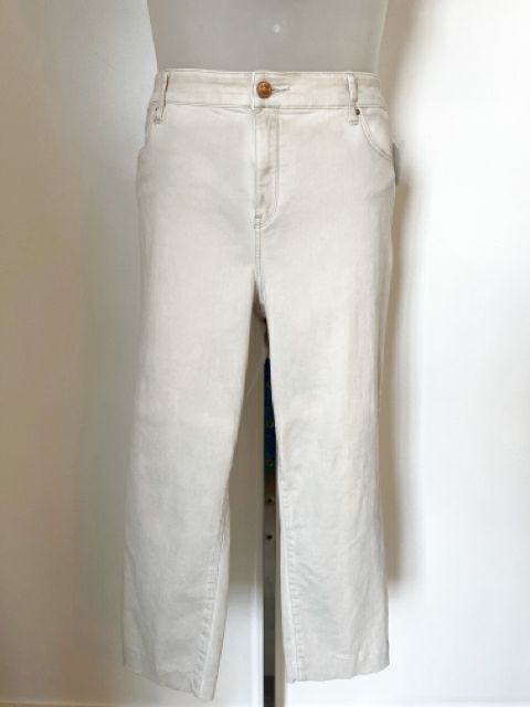 Chicos Size X-Large Oatmeal Jeans