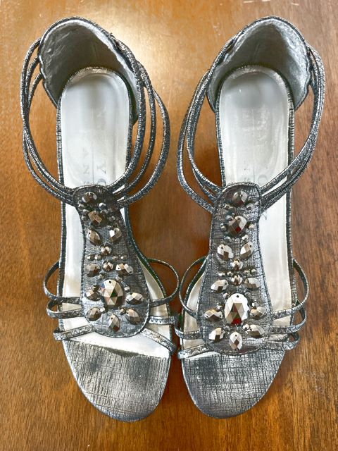 Size 8.5 Silver Shoes