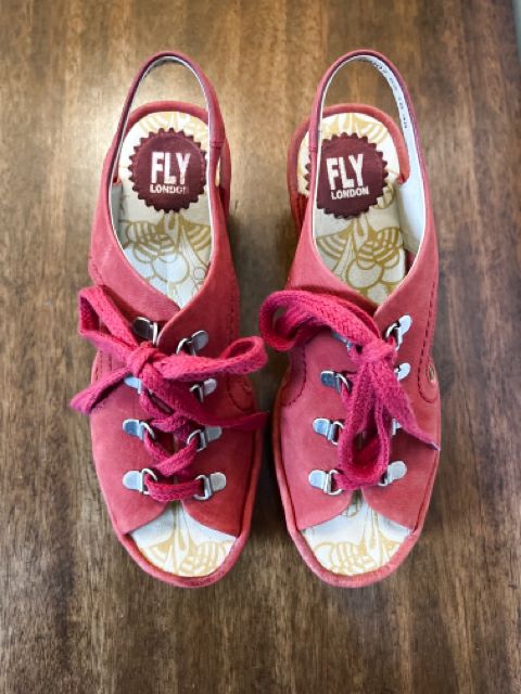 Fly London Size 7.5 Red Shoes