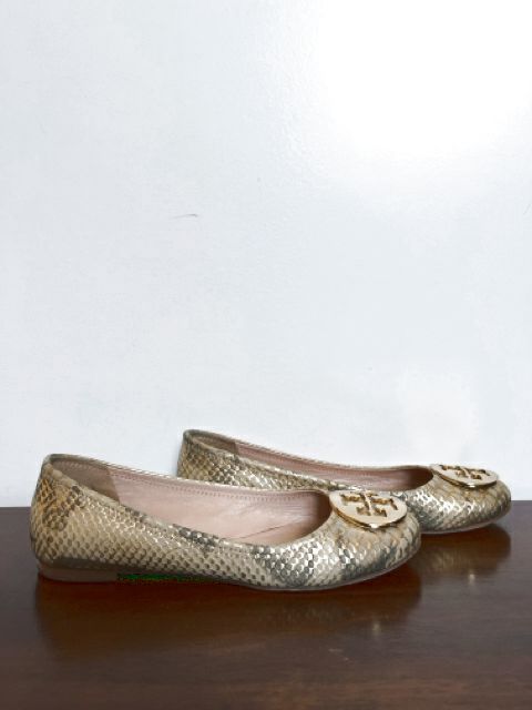 Tory Burch Size 7 Gold Shoes