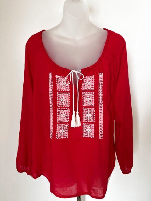 Forever 21 Size Large Red Blouse