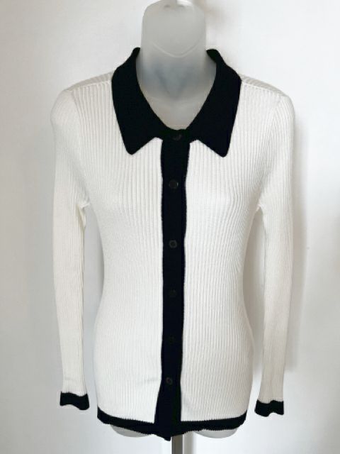 WhBlkM Size X-Small Ivory Sweater