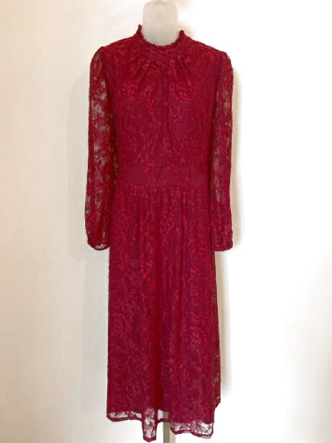 Julia Jordan Size Large Cranberry Dress
