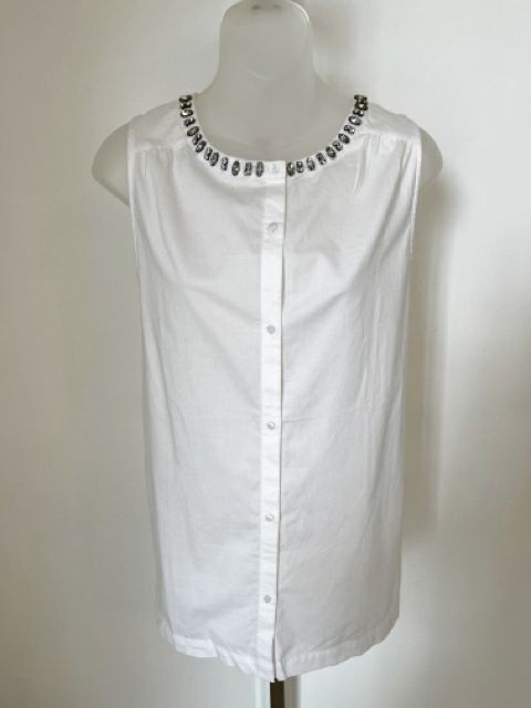 Loft Size Medium White Blouse