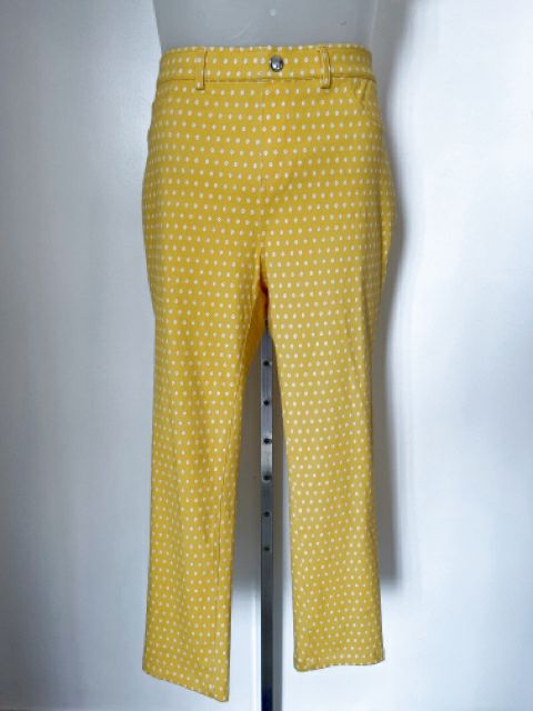 Rafaella Size X-Large Yellow Pants