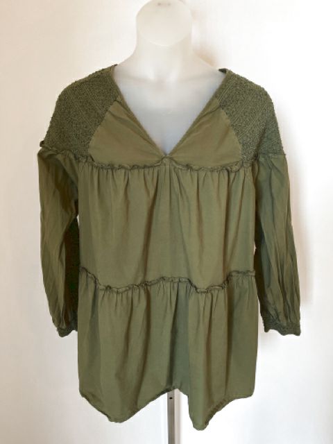 Anthropologie Size 3X Olive Top