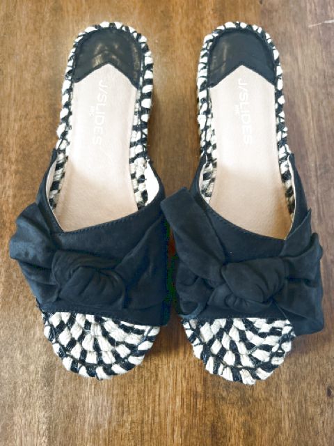 J/Slides Size 9 Black Shoes