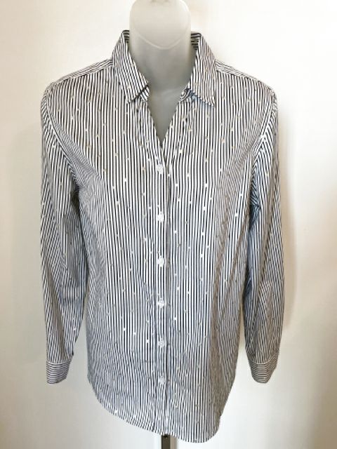 Chicos Size Small Stripe Blouse