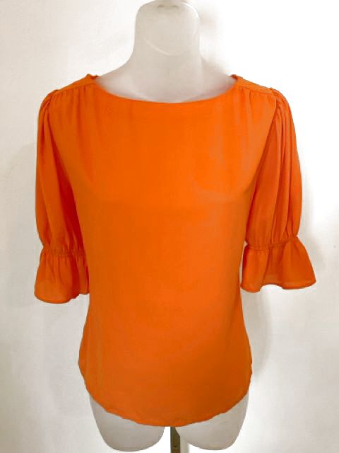 Ann Taylor Size X-Small Orange Blouse