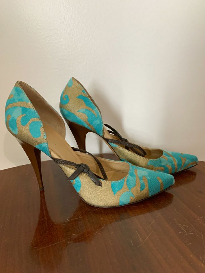 Luca Valentini Size 10 Turquoise Shoes